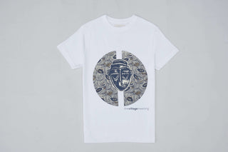 The African Print Mask t-shirt - The Village Meeting