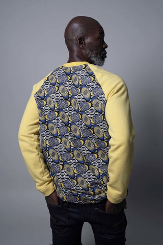 The Seer African Print Raglan Sweatshirt - The Village Meeting